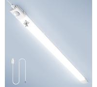 Ankishi 40W Sensor Led Batten Light,4FT 120CM Integrated Design Ceiling Tube Light,6500K IP65 Daylight White,LED Strip Light for Garage Lighting, Shed, Workshop, Kitchen, Office