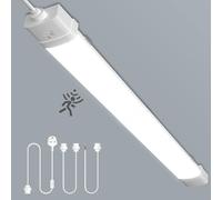 Ankishi 40W Sensor Led Batten Light,6500K 4FT 120CM 4800LM Sensor LED Strip Light,Linkable Design,Plug-in/Hardwire Ceiling Light Strip for Garage Lighting, Office, Bedroom, Kitchen, Shed
