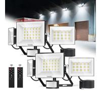 Ankishi Security Lights Outdoor Motion Sensor 200W 20000LM 6500K Super Bright Led Flood Lights, IP66 Waterproof PIR Floodlights Outdoor Lights for Courtyard Porch Garden Garage（2 Pack）