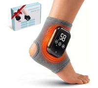 Ankle and Foot Massager with Heat and Compression, 3 Modes | Foot massager for neuropathy, cordless ankle heating pad, heat, vibration and compression, 3 modes, rechargeable