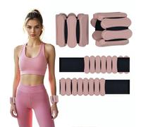 Ankle and Wrist Weights for Women & Men, Set of 2 (1Lbs Each) Adjustable Ankle Weights Strength Training for Yoga, Pilates, Home Gym, Strength Training