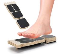 Ankle Balance Board, "Tootsie" Design Wooden with Non-Slip Surface - Foot Strengthener for Single-Leg Ankle Strengthening, Stability & Balance Training