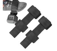 Ankle Barbell Attachment, Dumbbell Attachment for Feet - Adjustable Weight Lifting Ankle Straps - 2 x Professional Leg Training Extensions at Home for Hip Flexors Shin Splint