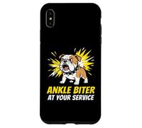 Ankle Biter At Your Service Bulldog Owner Case for iPhone XS Max