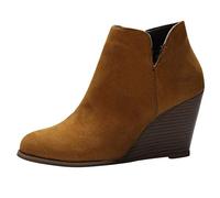 Ankle Booties for Women 2024 Fashion High Heel Wedge Zipper Platform Sneakers Breathable Lightweight Boots