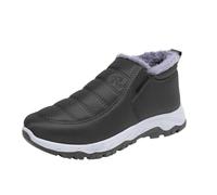 Ankle Booties, Waterproof Anti-Slip Winter Shoes, Middle-aged Senior Slip On Boots, Indoor Outdoor Booties Winter Booties