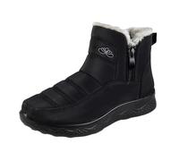 Ankle Boots For Men Uk With Fleece Lining Soft Winter Shoes Comfortable Casual Thick Boot Basic-Fit Round Toe Ankle Boot Business Casual Attire Women'S Boots Thermal Booties
