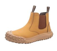 Ankle Boots for Men, Work Boot Slip On Safety Boots Puncture Resistant Popular Labor Shoes Chunky Soles Hiking Boot Anti Slip Walking Shoe Hard Wearing Outdoor Shoes Comfort Work Shoe Yellow
