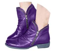 Ankle Boots for Women 2025,Women's Arch Support Comfy Lace Up Flat Heel Booties Wide Width Orthopedic Fashion Boots Side Zipper Vintage Retro Comfortable Slip On Low Winter Fall Travel Shoes