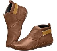 Ankle Boots For Women uk Wide Fitting Waterproof Short Boot Vintage Arch Support Warm Soft Sole Lined Short Boot Booties Casual Non Slip Wedge Shoes Comfortable Slip on Walking Western Boots