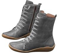 Ankle Boots For Women uk Wide Fitting Waterproof Short Boot Vintage Arch Support Wedge Shoes Casual Non Slip Western Boots Warm Soft Sole Lined Short Boot Comfortable Slip on Walking Booties