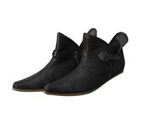 Ankle Boots for Women Waterproof Ladies Slip on Ankle Boots Belt Buckle Women's Short Booties Plus Size Women's Shoes Foreign Trade System Foreign Trade Flat Booties Black