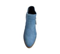 Ankle Boots Women Suede Chelsea Booties Pointed Toe Low Chunky Heel Classic Side Zipper Casual Stylish Comfortable Western Boots Outdoor Walking