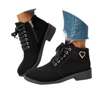 Ankle Boots Women's Cowboy Boots Women's Fashion British Hundred Belt Thick with Thick Bottom Short Boots Ankle Boots Winter Boots Women