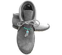 Ankle Boots Women's Flat Retro Short Boots Ankle Boots Soft Comfortable Women's Short Boots Autumn Boots Lace-Up Boots Elegant Non-Slip Women's Boots Ankle Boots for Women Cowboy Boots, gray, 7 UK