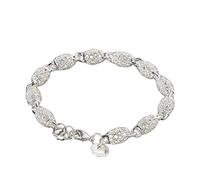 Ankle Bracelet Jewelry Women's 925 Sterling Silver Hollow Chain Bracelet Charm Wrist Bangle Clasp Gift