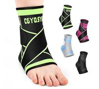 Ankle Braces, Adjustable Compression Ankle Support Men & Women, Strong Ankle Brace Sports Protection, Stabilize Ligaments-Eases Swelling and Sprained Ankle (Medium, Green, 1)