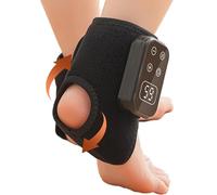 Ankle & Foot Massager - 3.94 Inch Heated Orthosis, Electric Thermal Cushion, Smart Hot Compression Support with Five Intensity Levels | Comfort Aid Q