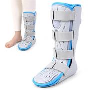 Ankle Foot Orthosis Brace Walking Boot for Sprained Ankle Support AFO Drop Foot Splint with Adjustable Straps Detachable Linings and Non Slip Sole for Recovery(Left,L)