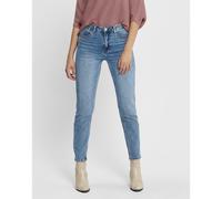 Ankle Grazer Boyfriend Jeans with High Waist Stonewashed