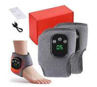 Ankle Heating Pad 5 Heat Levels,3 Vibration Modes Auto Shut Off Footrenew Triple Method Massager with Heat, for Achilles Tendinitis and Plantar Fasciitis