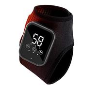 Ankle Massager - Wireless Foot Massage Device | Rechargeable Thermal Ankle Blanket with 3 Modes and 5 Heat Levels - for Relaxation, Comfort, Care, Home and Travel