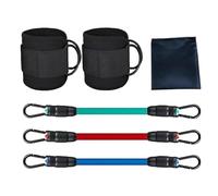 Ankle Resistance Bands - Target Muscle Groups Effectively To Build Sculpted Lower Body, Non Slip Padded Wrap Strap Fasteners, 10 To 30 Pound Tension Spectrum, TPE Latex - For Glutes