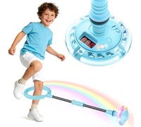 Ankle Skip Ball for Kids with Counter, Timer, Cal Calculator (Light Blue)