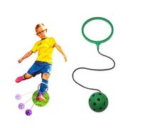 Ankle Skip Ball, Fun Ankle Skip Ball Fitness Toy for Kids, Soft Jumping Ring Swing Balls Set for Playground Equipment, Skipping Toy Agility Portable Exercise Ropes for Children (Green)