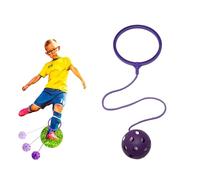 Ankle Skip Ball, Fun Ankle Skip Ball Fitness Toy for Kids, Soft Jumping Ring Swing Balls Set for Playground Equipment, Skipping Toy Agility Portable Exercise Ropes for Children (Purple)