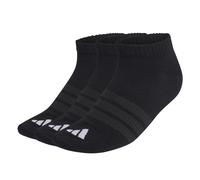 adidas Unisex THIN&LIGHT ESSENTIALS LOW CUT SOCKS 3 PAIR PACK, black/black/white, 6.5-8