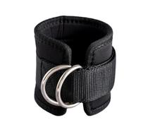 Ankle Strap D-ring Thigh Leg Pulley Gym Weight Lifting Multi Padded Cable Attachment Gym (Black)
