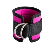 Ankle Strap D-ring Thigh Leg Pulley Gym Weight Lifting Multi Padded Cable Attachment Gym (Pink)