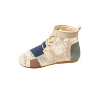 Ankle Strap Flat Sandals for Women Summer Sandals High Heeled Female Coarse With A Buckle With Korean Version Of The Mouth Hollow Mesh Black Sandles for Women Size 4 (White, 7)