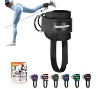 Ankle Strap for Cable Machine Women, Adjustable Gym Cable Ankle Straps for Kickbacks, Glute Workouts, Leg Extensions, Curls, Booty Hip Abductors, Ankle Cuff for Cable Machine Accessories(S-Black)