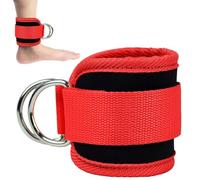 Ankle Straps for Cable Machine - Adjustable Ankle Attachments with Double | D-Ring | Padded Neoprene Cuffs for Glutes, Legs, Hip Abductors & Kickbacks | Heavy Duty Gym Accessories for Men Women Strengt
