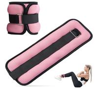 Ankle Straps Pair, Ankle Weights, A Pair of 1kg Wrist Leg Arm Weights for Women Men with Adjustable Straps, Strength Weighted for Physical Therapy Walk Running Workouts & Training