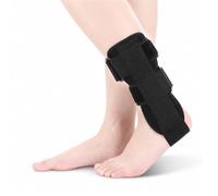 Ankle Support Brace for Sprained Ankle Stabilizer Stirrup Splint for Men Women Rigid Shell Ankle Guard for Sports Injury Recovery Tendonitis Pain Relief Black(L)