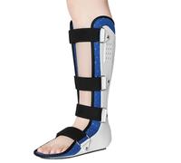 Ankle Support Brace Fracture Boot Short Ankle Foot Drop AFO Brace Orthosis Splint with Front Protection Plate Night Splint Brace,Style B Left,L