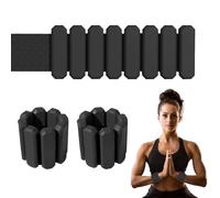Ankle Weights - 2PCS Adjustable Wrist Weights Weight-Bearing Bracelets for Exercise, Walking, Jogging, Yoga, Pilates & Strength Training, Silicone Fitness Wristbands for Men & Women