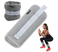 Ankle Weights Set,0.5/0.75kg 1 Pair Wrist Weights Leg Weight for Women Men,Ankle Weight Strap for Jogging Dance Walking Fitness Aerobics Exercise (Grey,2x0.75kg)