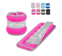 Ankle Weights Set, Wrist Weights Set 2kg Weights a Pair Arm Leg Weights for Women Men Kids with Adjustable Straps, Exercise Weights for Walking, Running, Yoga, Training, Gym Workout, Rose Red