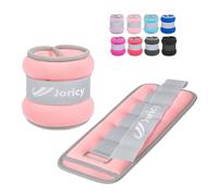 Ankle Weights Set, Wrist Weights Set 3kg Weights a Pair Arm Leg Weights for Women Men Kids with Adjustable Straps, Exercise Weights for Walking, Running, Yoga, Training, Gym Workout, Pink