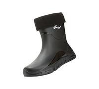 Ankle Wellingtons Rain Boots for Women Gardening Shoes Real Leather Mens Boots Men Rain Slip Casual Shoes Short On Water Ankle Outdoor Fashion Men's Casual Construction (Black,6.5)