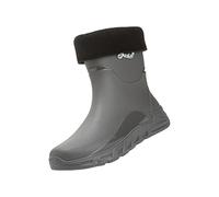 Ankle Wellingtons Rain Boots for Women Gardening Shoes Real Leather Mens Boots Men Rain Slip Casual Shoes Short On Water Ankle Outdoor Fashion Men's Casual Construction (Grey,7.5)