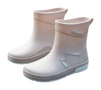 Ankle Wellingtons Waterproof Boots for Women Uk Gardening Shoes Snowshoe Boots for Women Rain,Garden Rubber Non Slip Width Mid Calf Comfort Short Ankle Rainboots Lightweight Platform Mud Water Shoes A