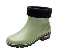 Ankle Wellingtons Waterproof Boots Gardening Shoes Women Hollies Boots Women's Spring Summer Autumn and Winter Short Sleeved Cotton Removable and Washable Outdoor Fashion Work Fishing Car Wash Kitchen