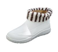 Ankle Wellingtons Womens Waterproof Boots Gardening Shoes Comfy Fall Boots Women's Spring Summer Autumn and Winter Short Sleeved Cotton Removable and Washable Outdoor Fashion Student Work Fishing Non