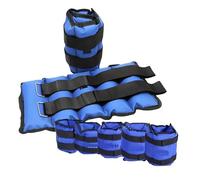 Ankle Wrist 1kg 2kg 3kg 4kg 5kg 6kg Leg Weights Straps Running for Men Women Exercise Fitness Gym Strength Resistant Training Adjustable Pads (Blue, 1.5 x 2= 3KG)