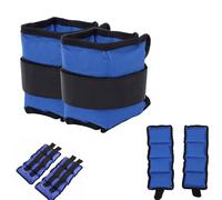 Ankle Wrist Leg Weights Straps Running for Men Women Exercise Fitness Gym Strength Resistant Training Adjustable 1kg 2kg 3kg 4kg 5kg 6kg Pads (Blue, 2kg x 2= 4kg)